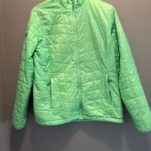 Marmot Women's XL Light Green Puffer Jacket Quilted Insulated Winter